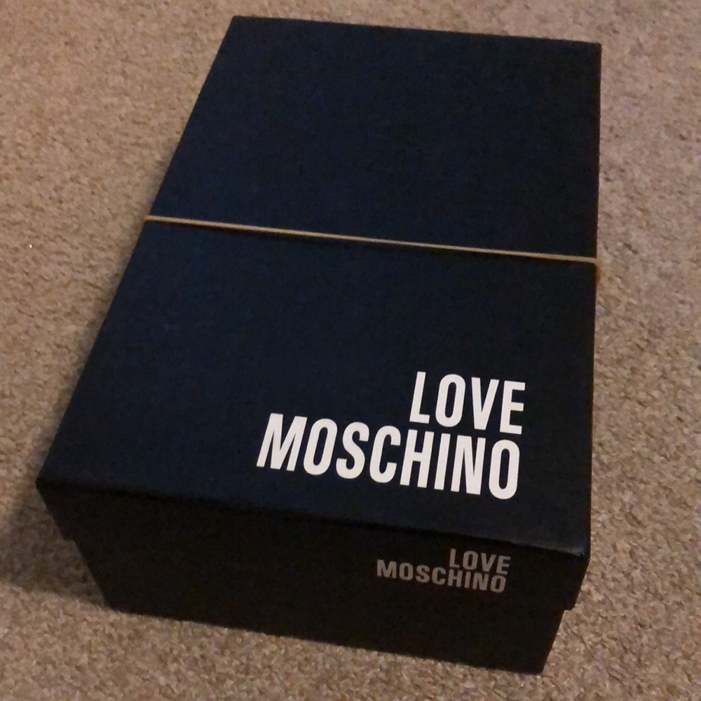 Love Moschino heart print two tone leather sneaker - Picture 11 of 11